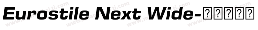 Eurostile Next Wide字体转换